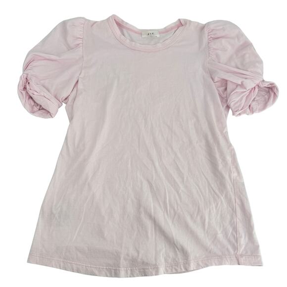 A.L.C. Kati Puff Sleeves Tee Blouse Top Pale Pink Size XS - Picture 2 of 7